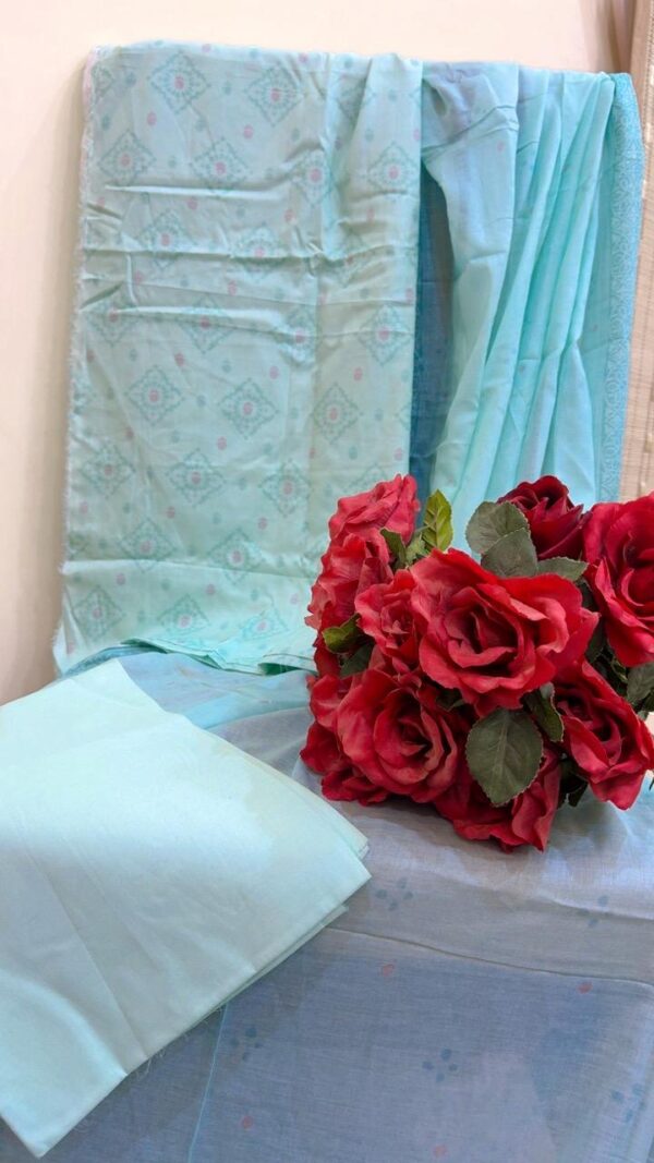 Minty Fresh Look (Unstitched Lawn Suit)